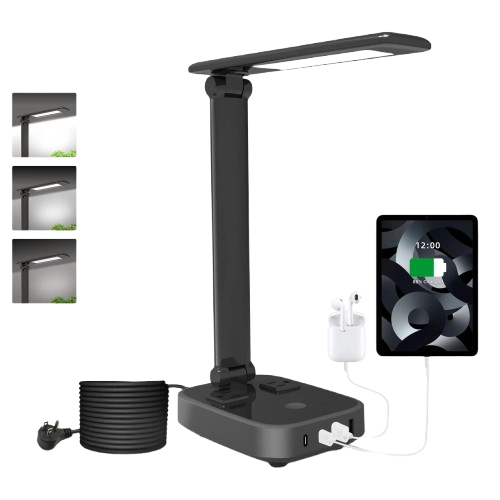 LED Desk Lamp with USB Charging Port